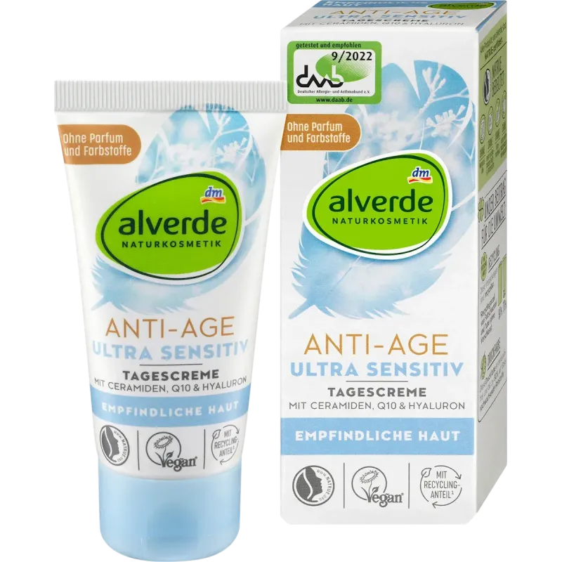 Cremă de față anti-îmbătrânire pentru piele ultra-sensibilă, 50 ml