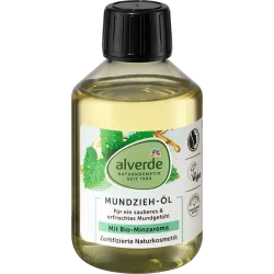 Apă de gură organică cu ulei de mentă pentru clătire și clătire cu ulei (oil pulling), 200 ml