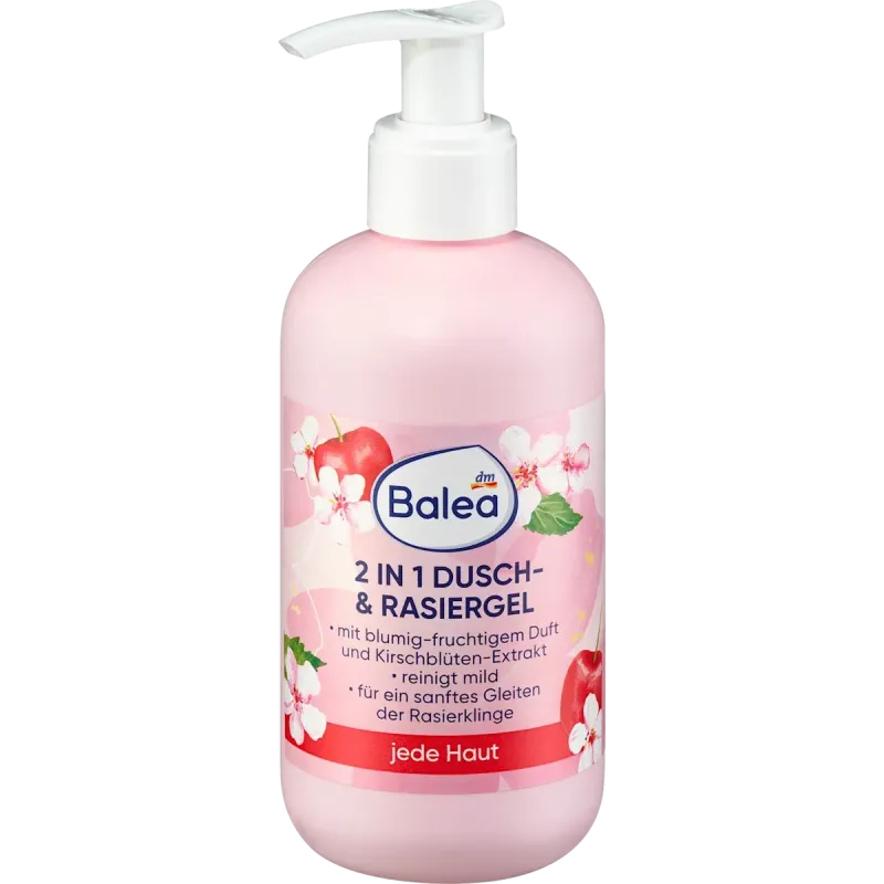 Gel de duș și de ras 2 în 1 cu extract de floare de cireș, 250 ml