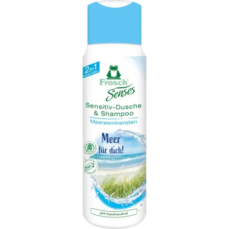Gel de duș și șampon pentru piele sensibilă cu minerale marine „Sea for You!”, 300 ml