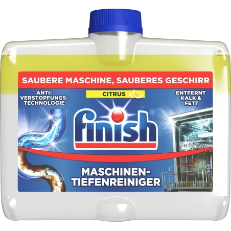 Soluție pentru curățarea în profunzime a mașinii de spălat vase, cu lămâie, 250 ml