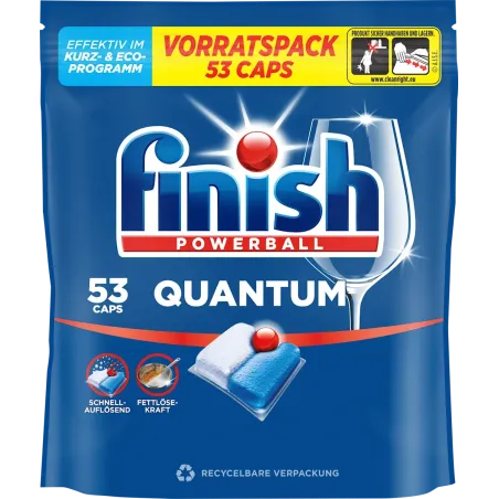 Capsule pentru mașina de spălat vase Quantum, 53 de bucăți