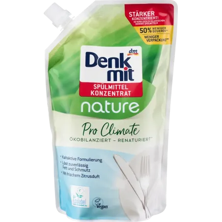 Lichid de spălat vase concentrat nature Pro Climate, 500 ml