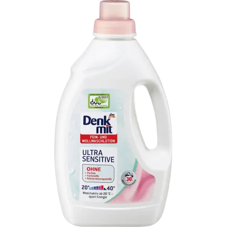 Loțiune detergentă pentru delicate și lână Ultra Sensitive, 1,5 l