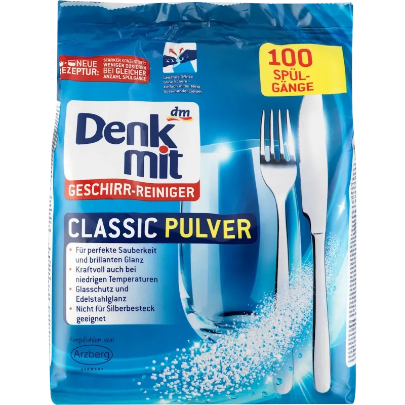 Pulbere pentru masina de spalat vase, 100 spalari, 1,5 kg