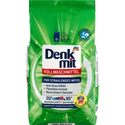 Detergent praf rezistent pentru alb strălucitor, 20 Wl