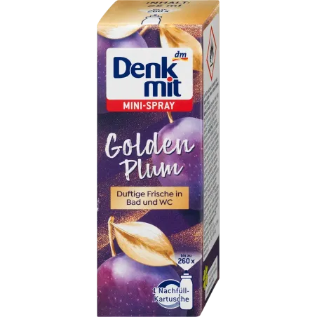 Odorizant Mini Spray Golden Plum Refill Pachet, 25 ml