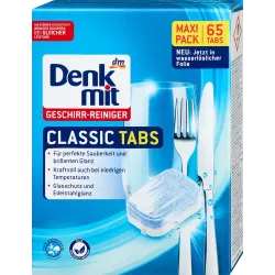 Mașină de spălat vase Tabs Classic, 65 buc