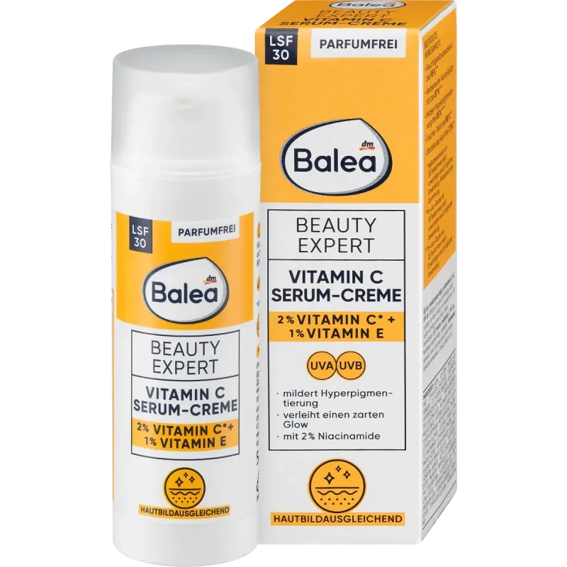 Ser facial Beauty Expert Vitamina C Serum Cream SPF 30, 50 ml