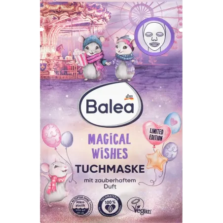 Mască din pânză Urări magice, 1 buc