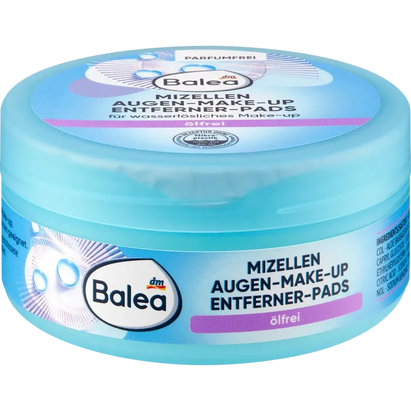 Tampoane demachiante pentru ochi, fără ulei, 50 buc