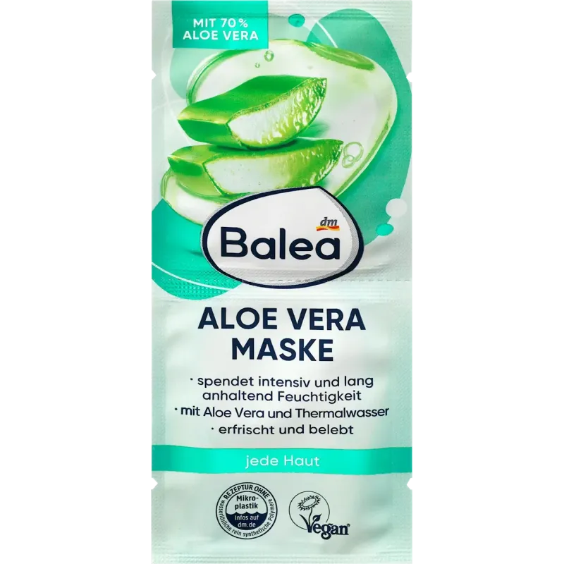 Mască de față cu Aloe Vera (2x8 ml), 16 ml