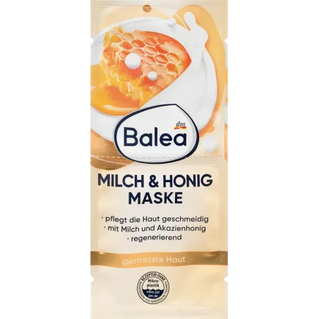 Mască de față cu lapte și miere, 16 ml