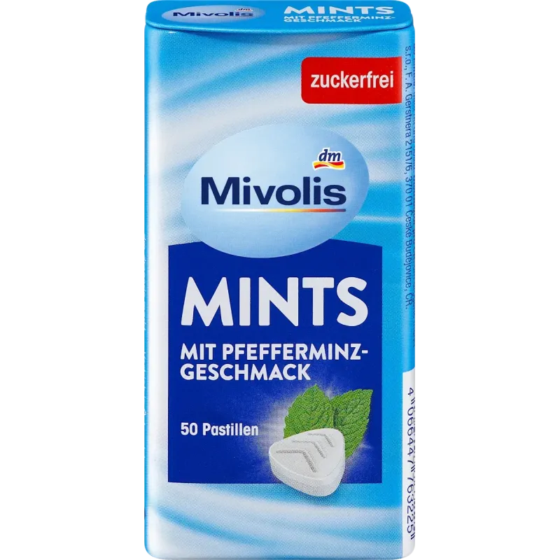 Pastile, mentă Mentă, fără zahăr, 35 g