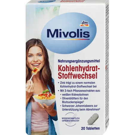 Metabolismul glucidelor, 20 buc., 16 g