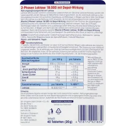 Lactase 18000 comprimate bifazice 40 buc, 20 g