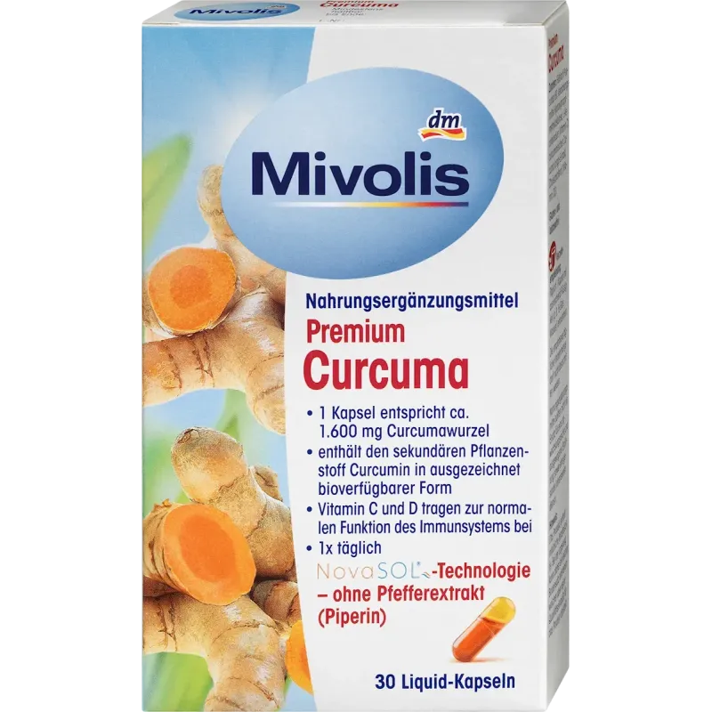 Capsule de curcuma premium, 30 buc., 19 g