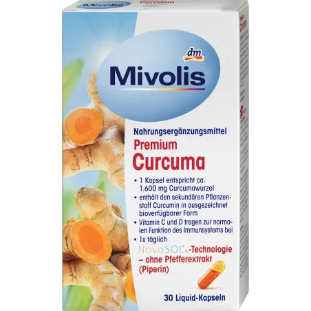 Capsule de curcuma premium, 30 buc., 19 g