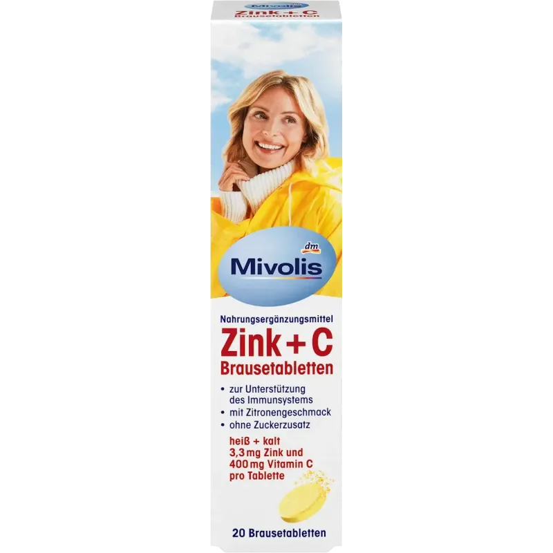 Zinc + C comprimate efervescente 20 buc., 82 g