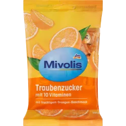 Dextroză, portocală cu 10 vitamine, 100 g