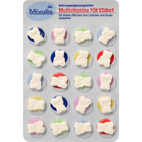 Multivitamine pentru copii, tablete masticabile 20 buc., 14 g