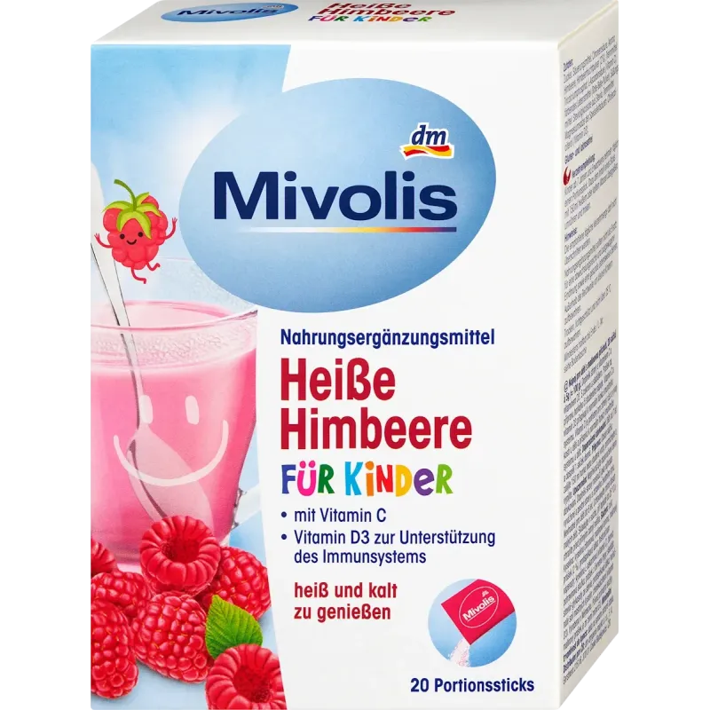 Bautura pentru copii, zmeura calda (20 batoane), 100 g