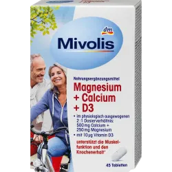 Magneziu + Calciu + D3 comprimate 45 buc, 94 g